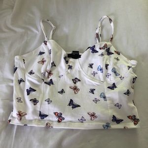 butterfly crop top